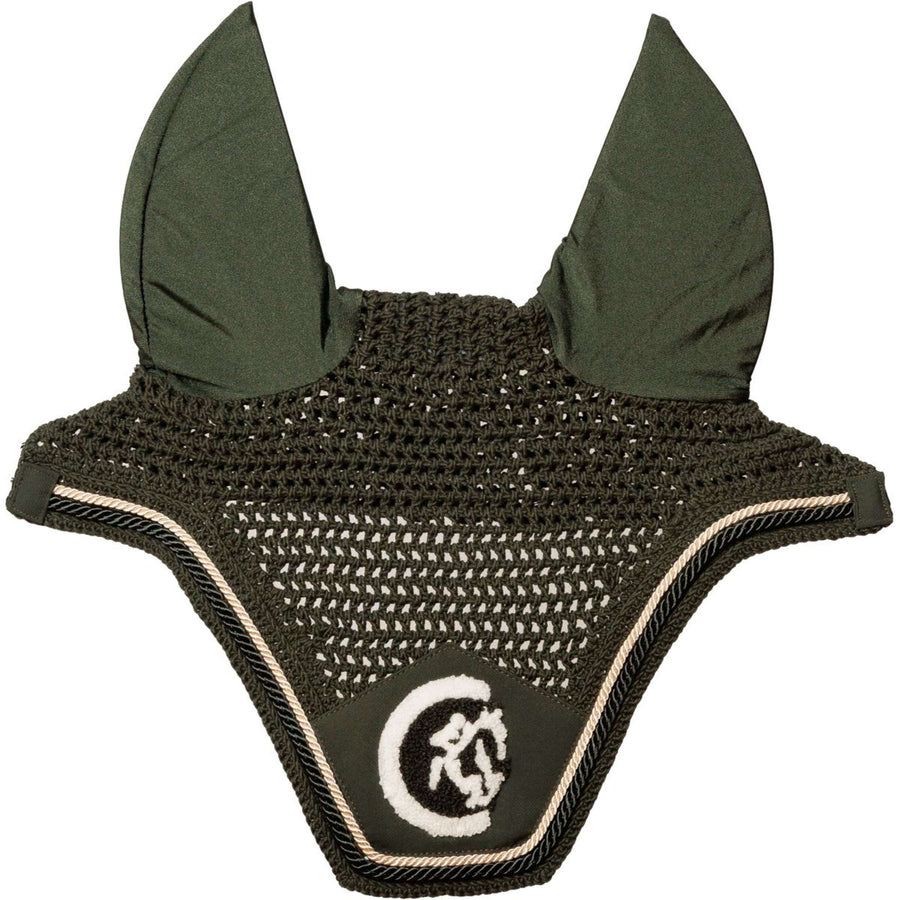 Kentucky Ear Bonnet Wellington Soundless 3D Logo Rope Pine Green