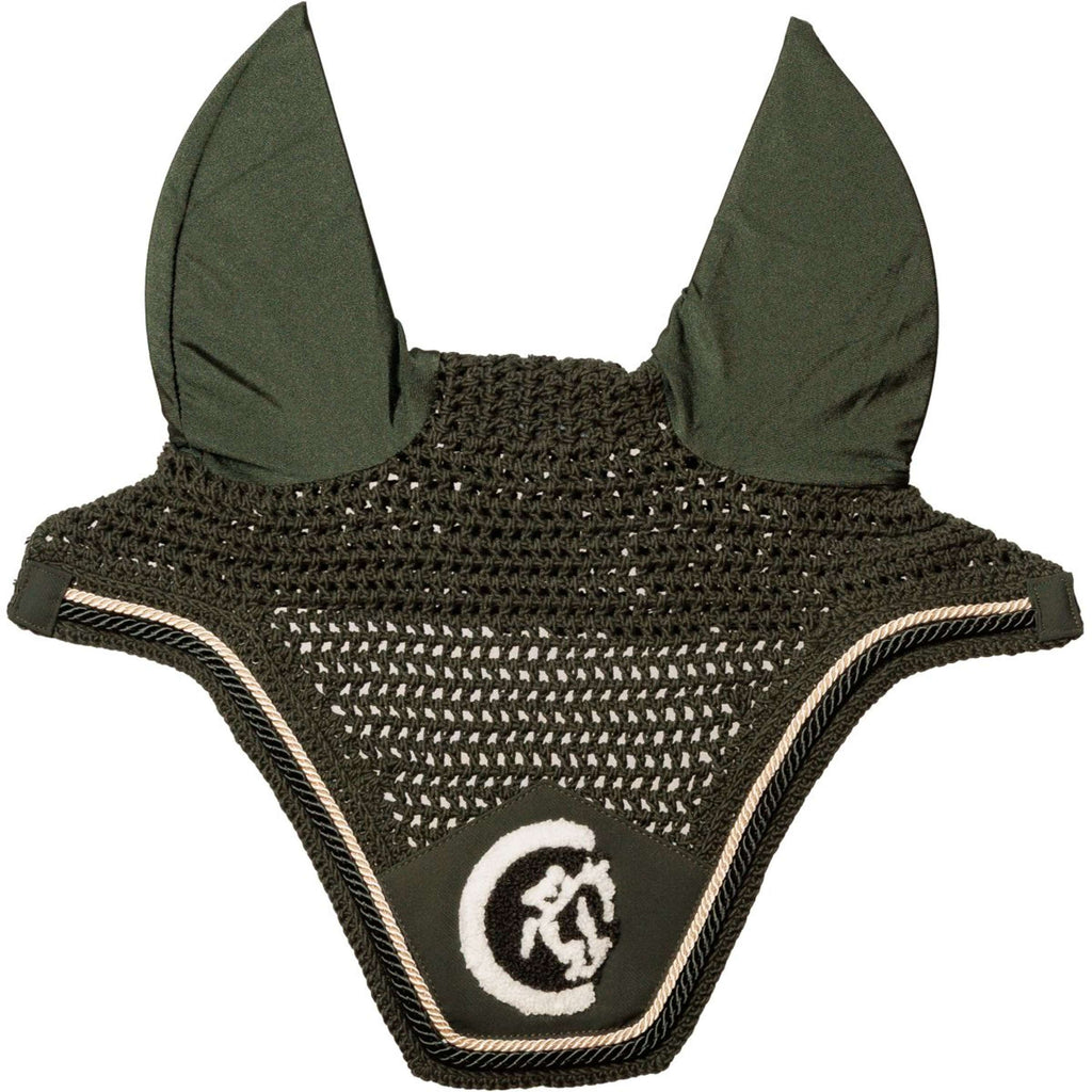Kentucky Ear Bonnet Wellington Soundless 3D Logo Rope Pine Green
