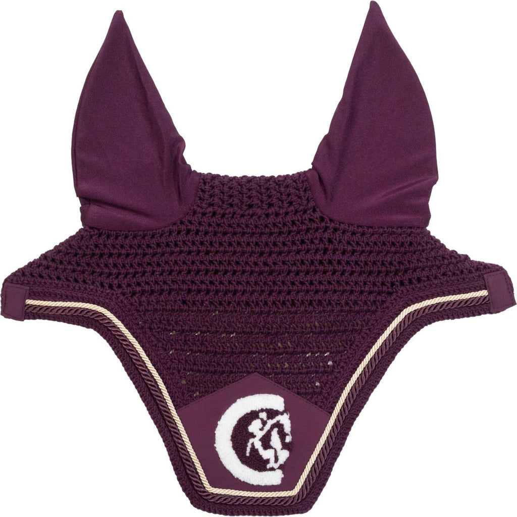 Kentucky Ear Bonnet Wellington Soundless 3D Logo Rope Purple