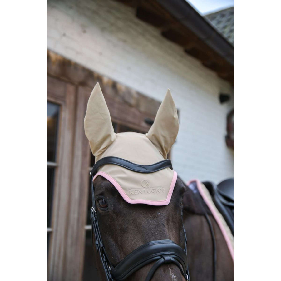 Kentucky Ear Bonnet Wellington Soundless Softshell Beige/Old Rose