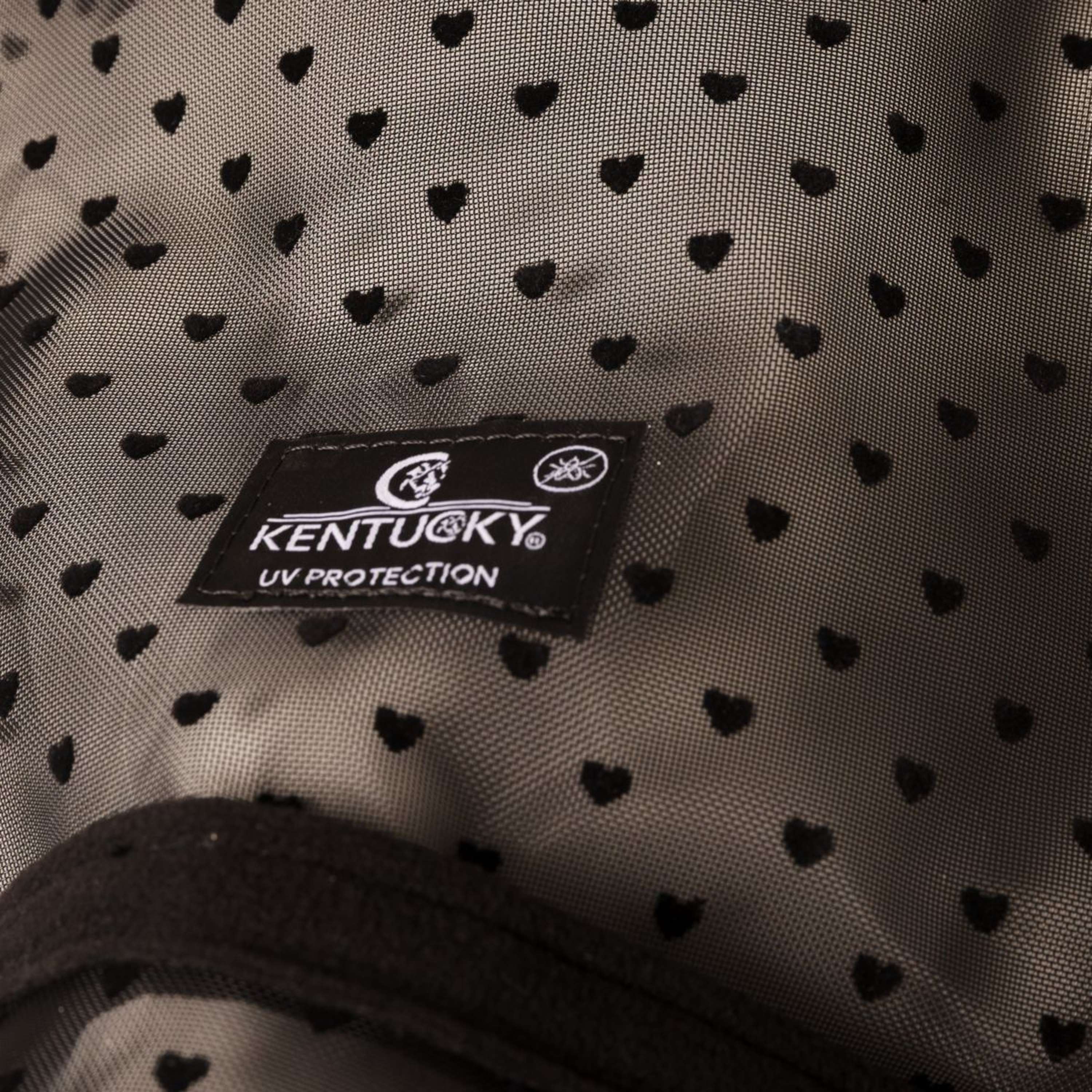 Kentucky Fly Mask Heart with Ears and Nose Black