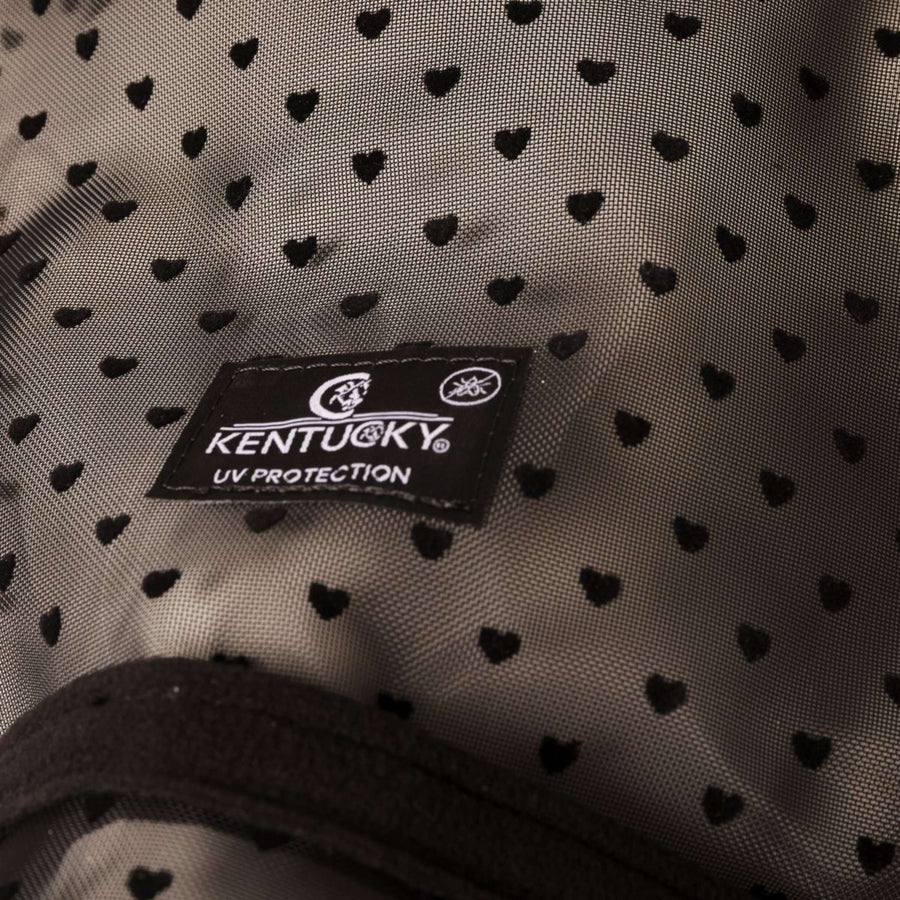 Kentucky Fly Mask Heart with Ears and Nose Black