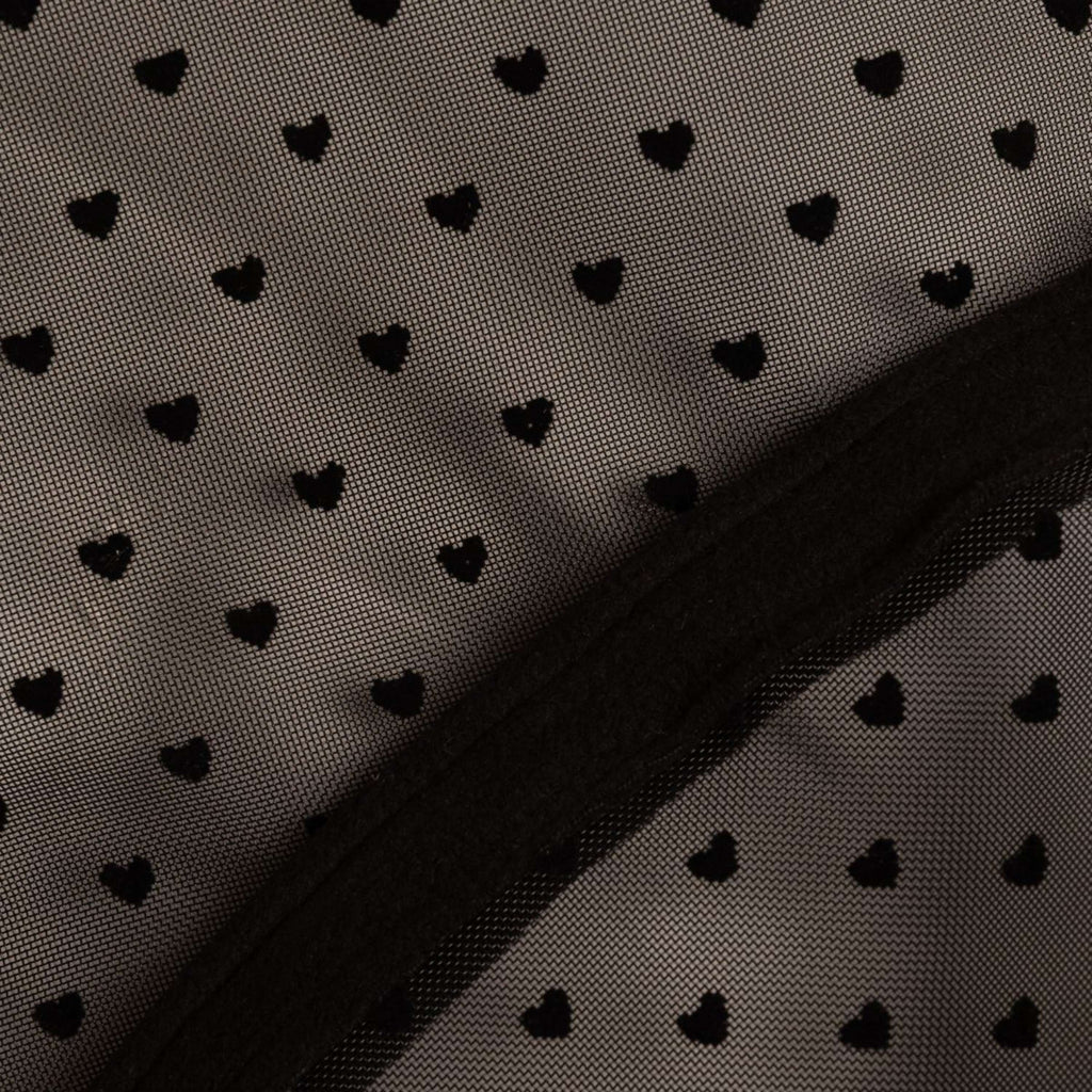 Kentucky Fly Mask Heart with Ears and Nose Black