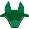 Kentucky Ear Bonnet Wellington Velvet Horse Printing Green