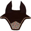 Kentucky Ear Bonnet Wellington Velvet Pied De Poule Brown