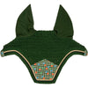 Kentucky Ear Bonnet Wellington Velvet Pied De Poule Dark green