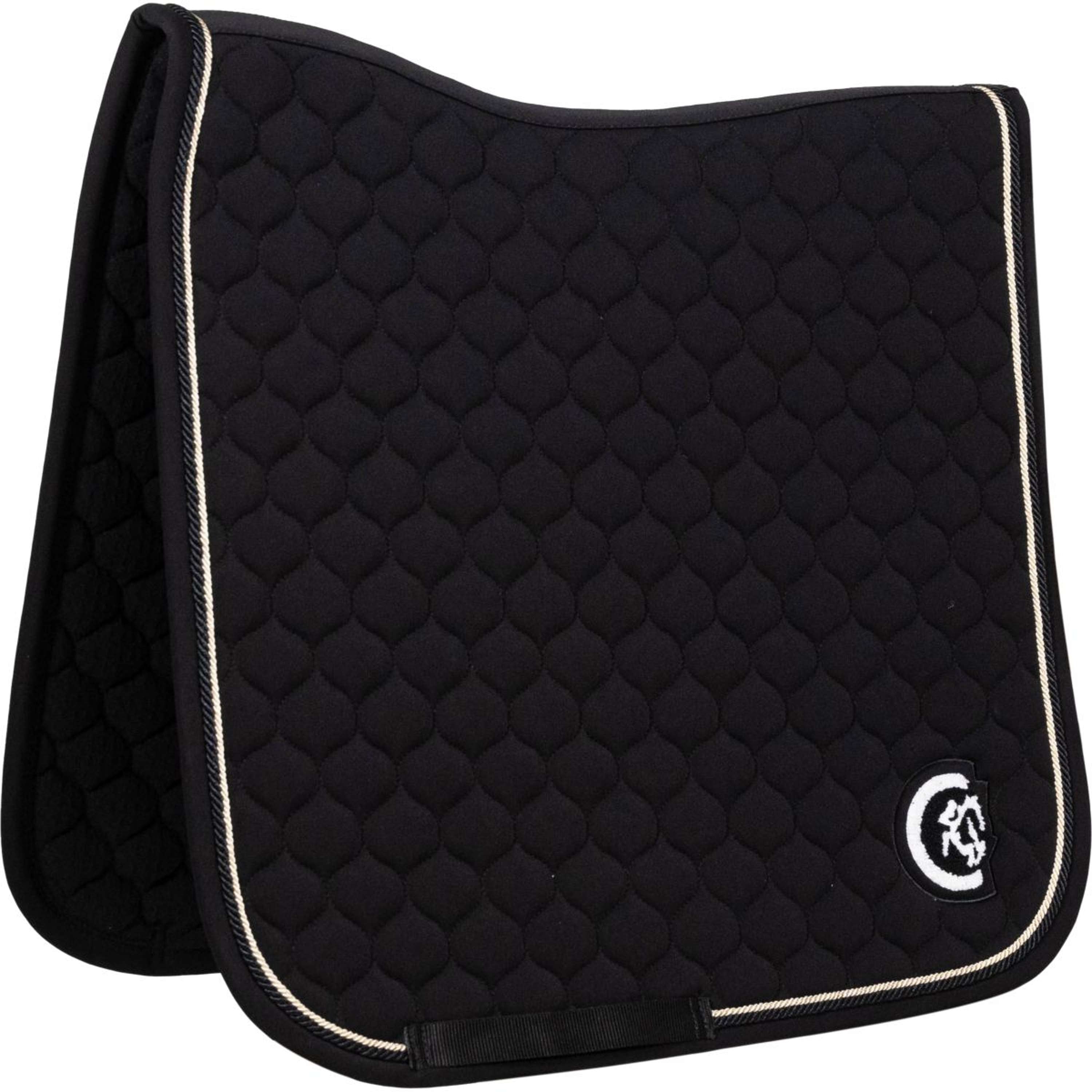 Kentucky Horsewear Saddlepad Onion Quilt 3D Logo Dressage Black