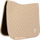 Kentucky Horsewear Saddlepad Onion Quilt 3D Logo Dressage Beige