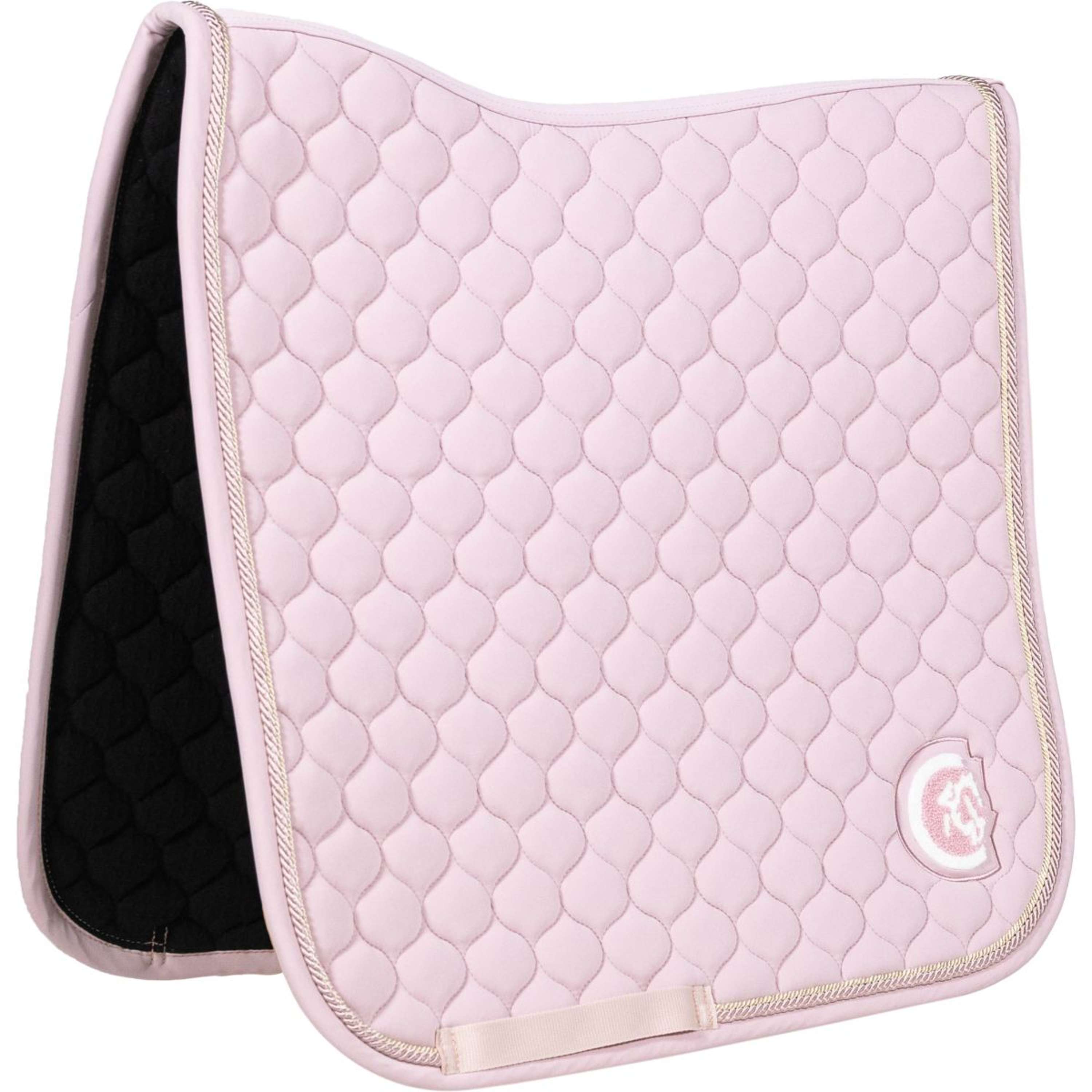 Kentucky Horsewear Saddlepad Onion Quilt 3D Logo Dressage Light pink