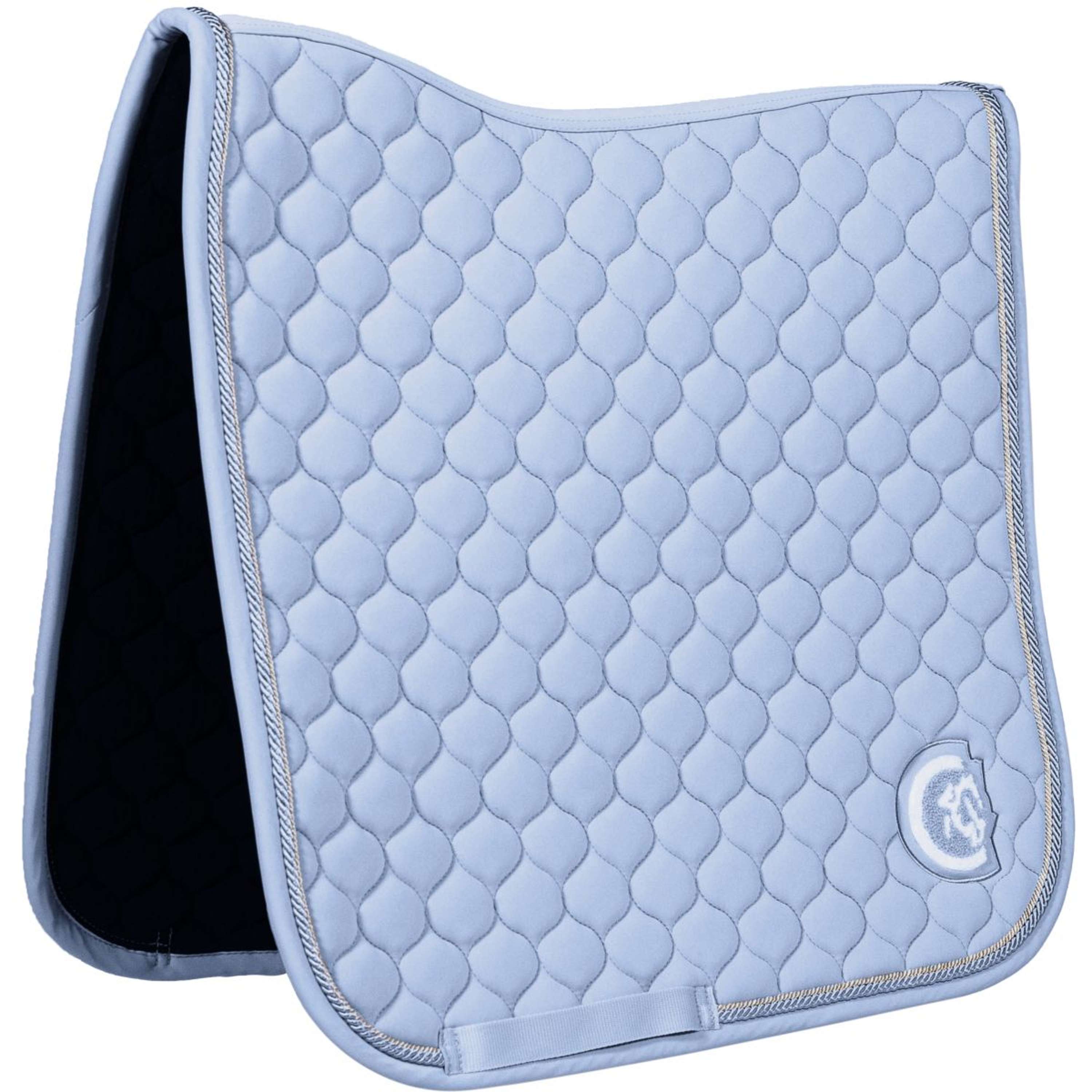 Kentucky Horsewear Saddlepad Onion Quilt 3D Logo Dressage Light Blue