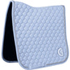 Kentucky Horsewear Saddlepad Onion Quilt 3D Logo Dressage Light Blue
