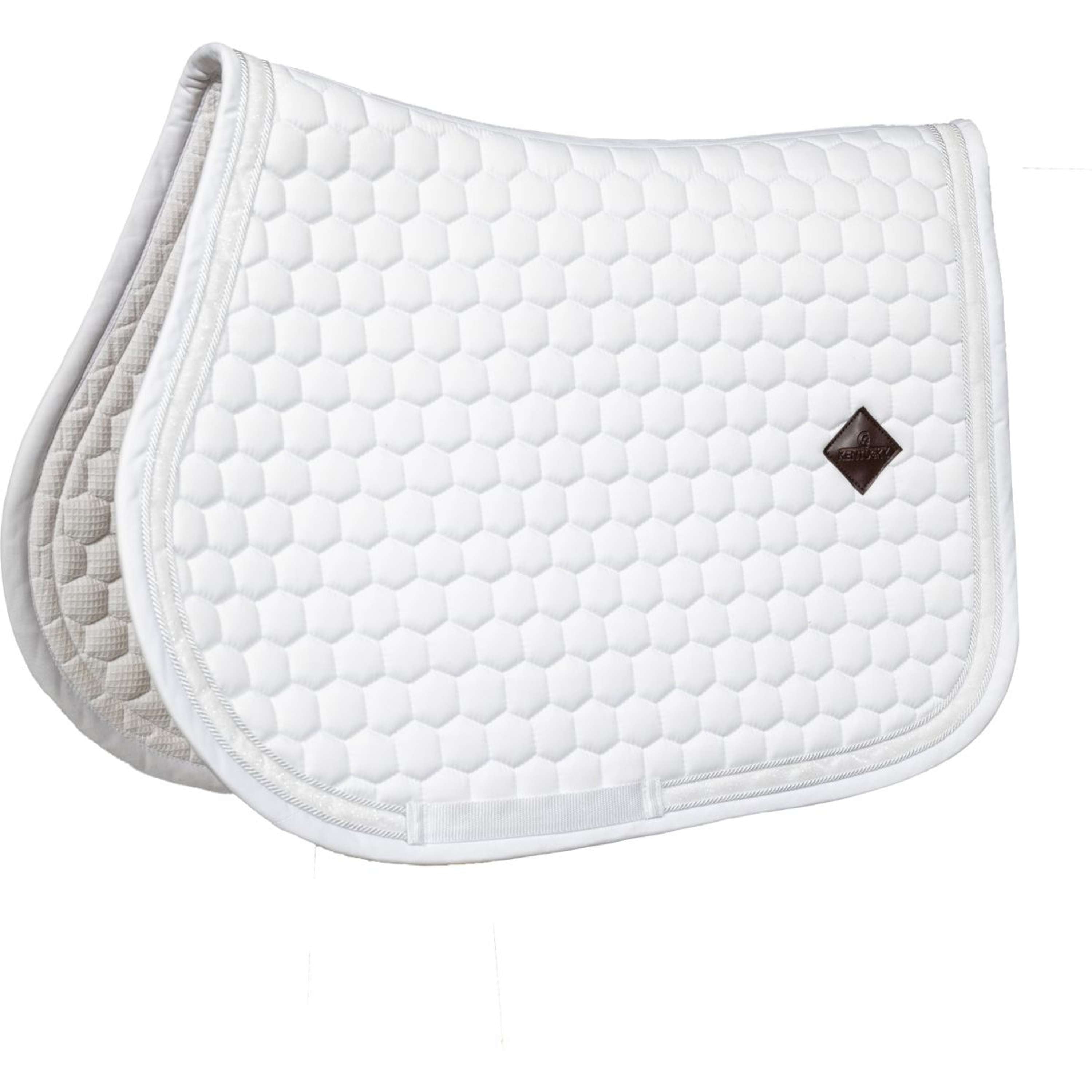 Kentucky Saddlepad Glitter White