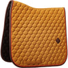 Kentucky Horsewear Saddlepad Onion Quilt Leather Neon Dressage Kaki