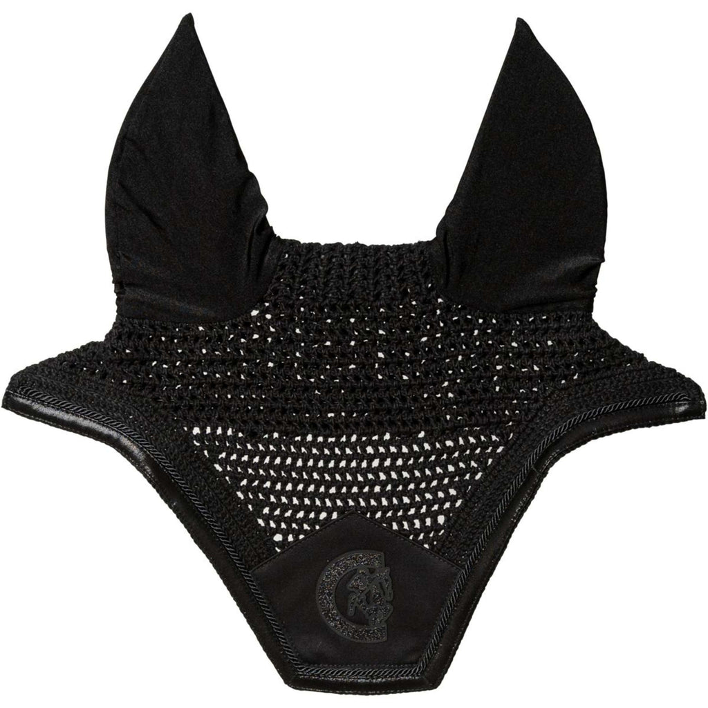 Kentucky Ear Bonnet Wellington Sparkling Logo Black
