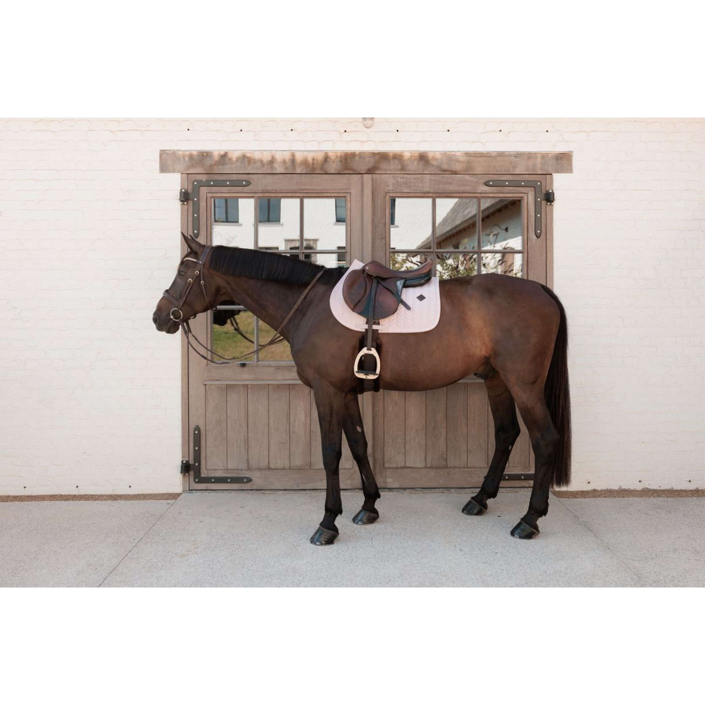 Kentucky Saddlepad Velvet Mini Pearls Jumping Old Rose