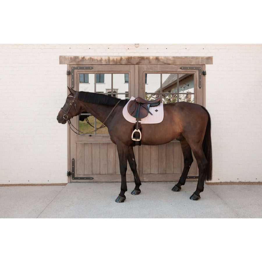 Kentucky Saddlepad Velvet Mini Pearls Jumping Old Rose