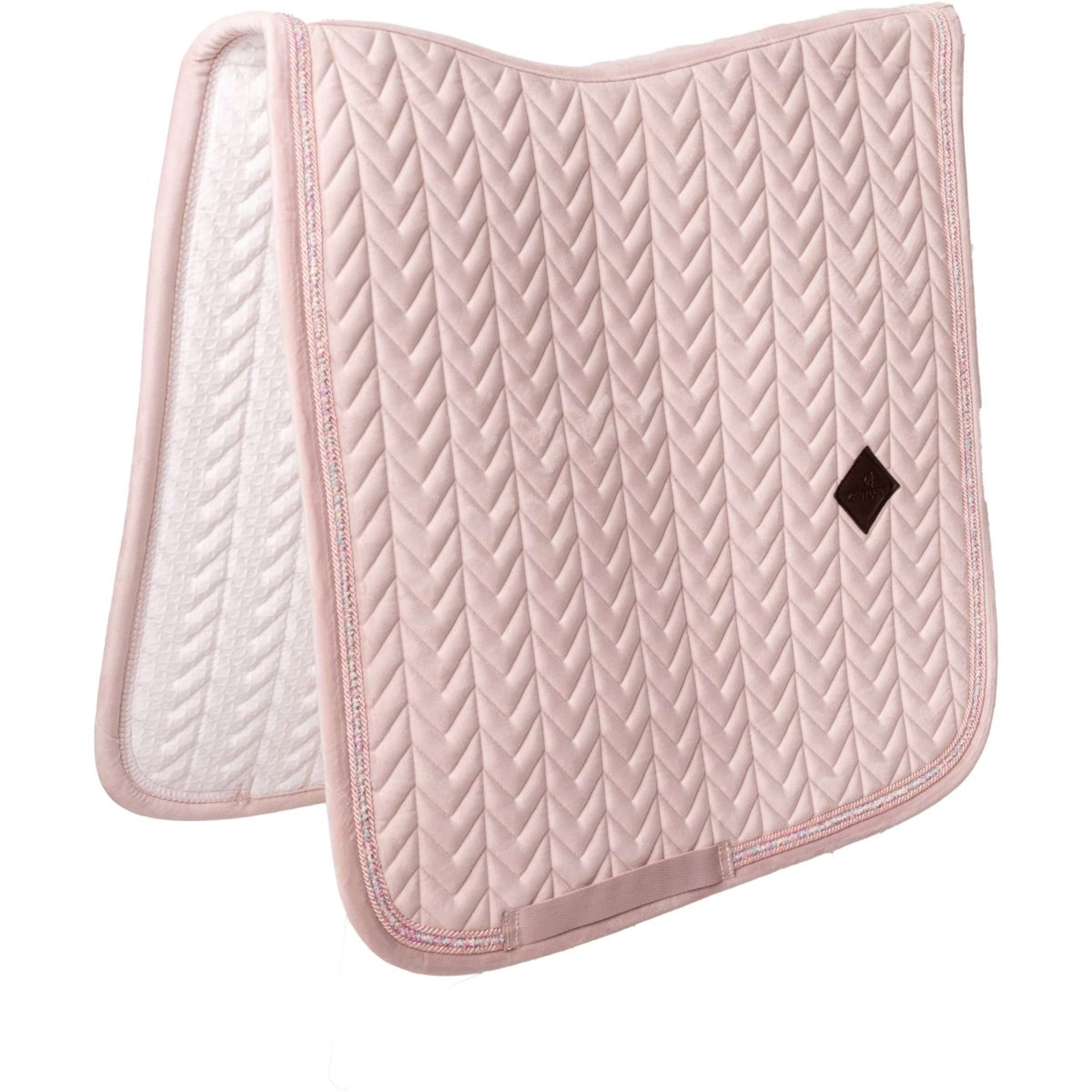 Kentucky Saddlepad Velvet Mini Pearls Dressage Old Rose