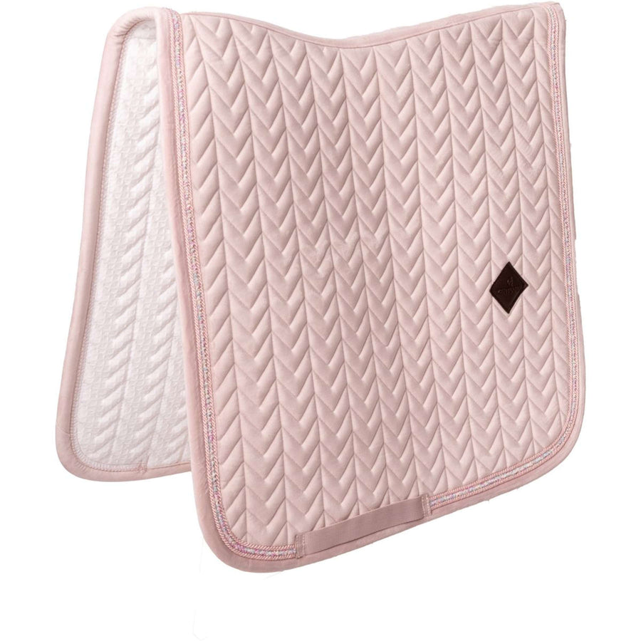 Kentucky Saddlepad Velvet Mini Pearls Dressage Old Rose