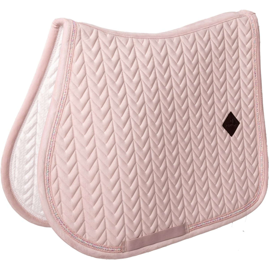 Kentucky Saddlepad Velvet Mini Pearls Jumping Old Rose