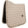 Kentucky Saddlepad Velvet Horse Printing Dressage Beige