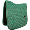 Kentucky Saddlepad Velvet Horse Printing Dressage Green