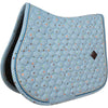 Kentucky Saddlepad Velvet Pied De Poule Navy