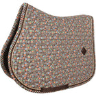 Kentucky Saddlepad Velvet Pied De Poule Jumping Brown