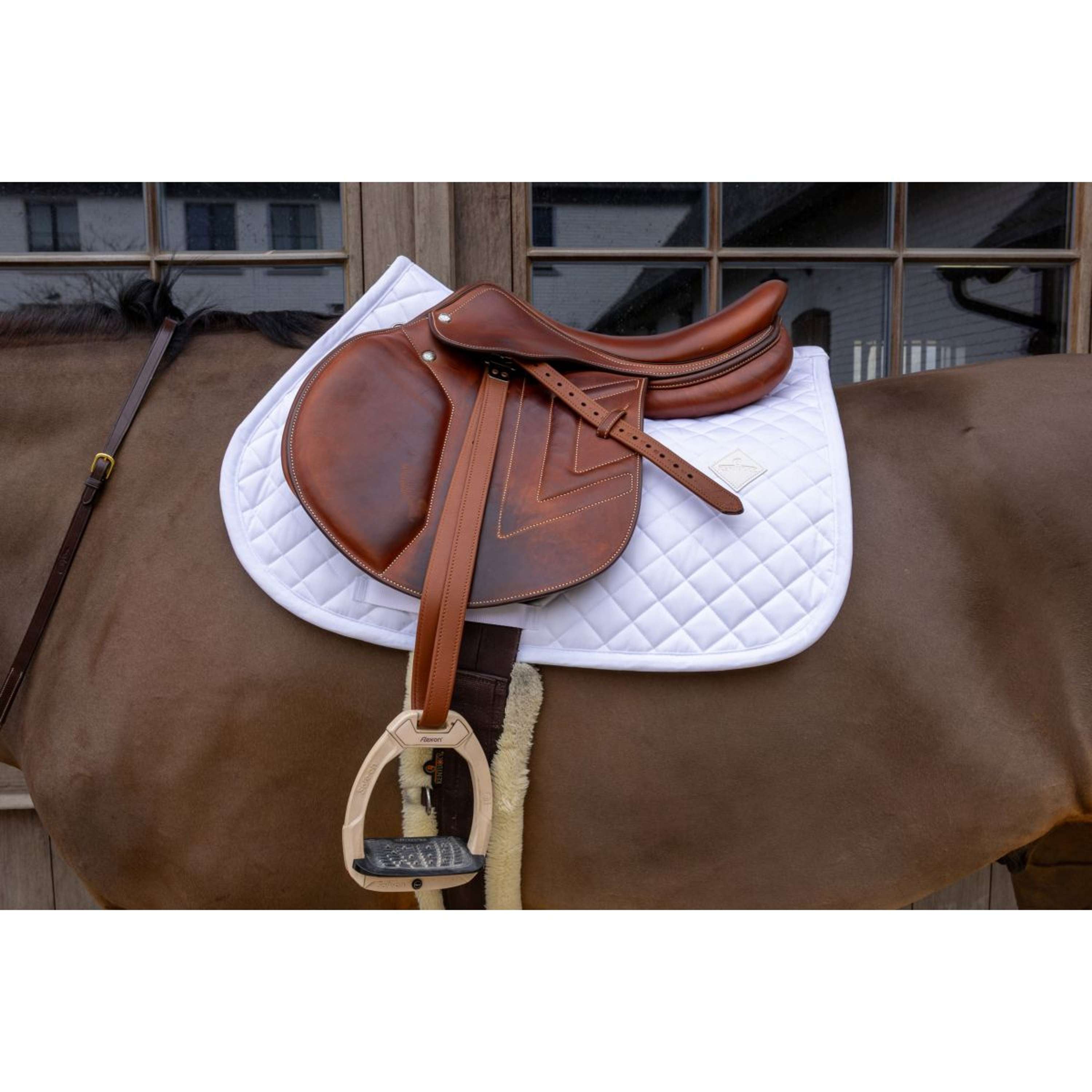 Kentucky Saddlepad Skin Friendly Diamond Jumping White