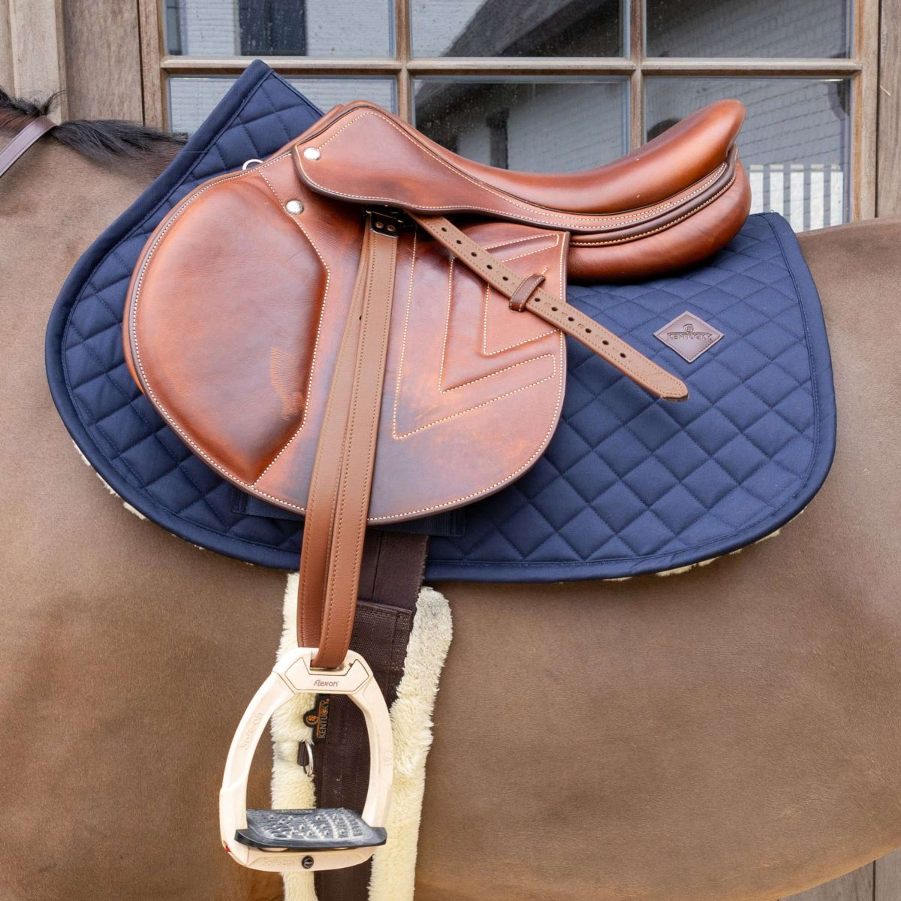 Kentucky Saddlepad Skin Friendly Diamond Jumping Navy