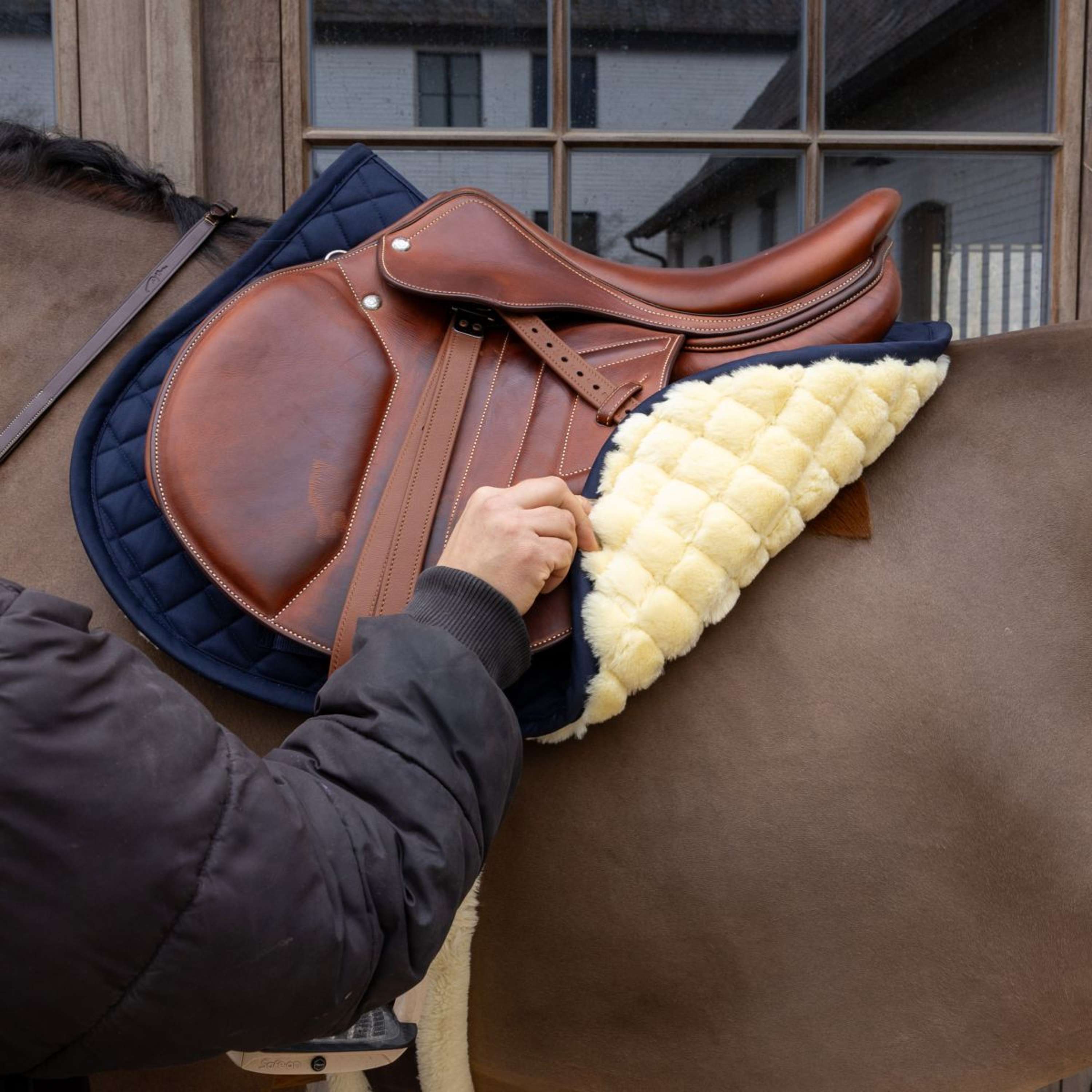 Kentucky Saddlepad Skin Friendly Diamond Jumping Navy