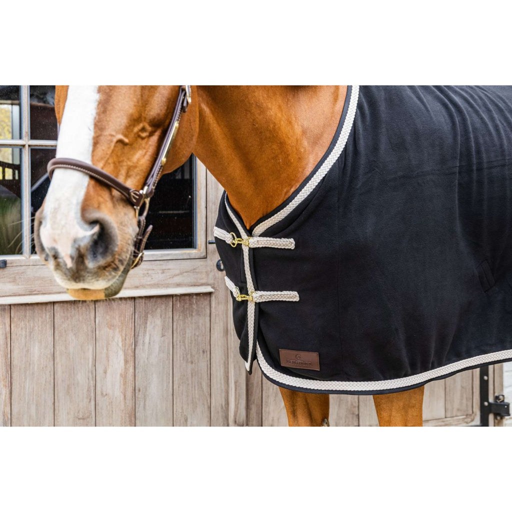 Kentucky Fleece Rug Plaited Black