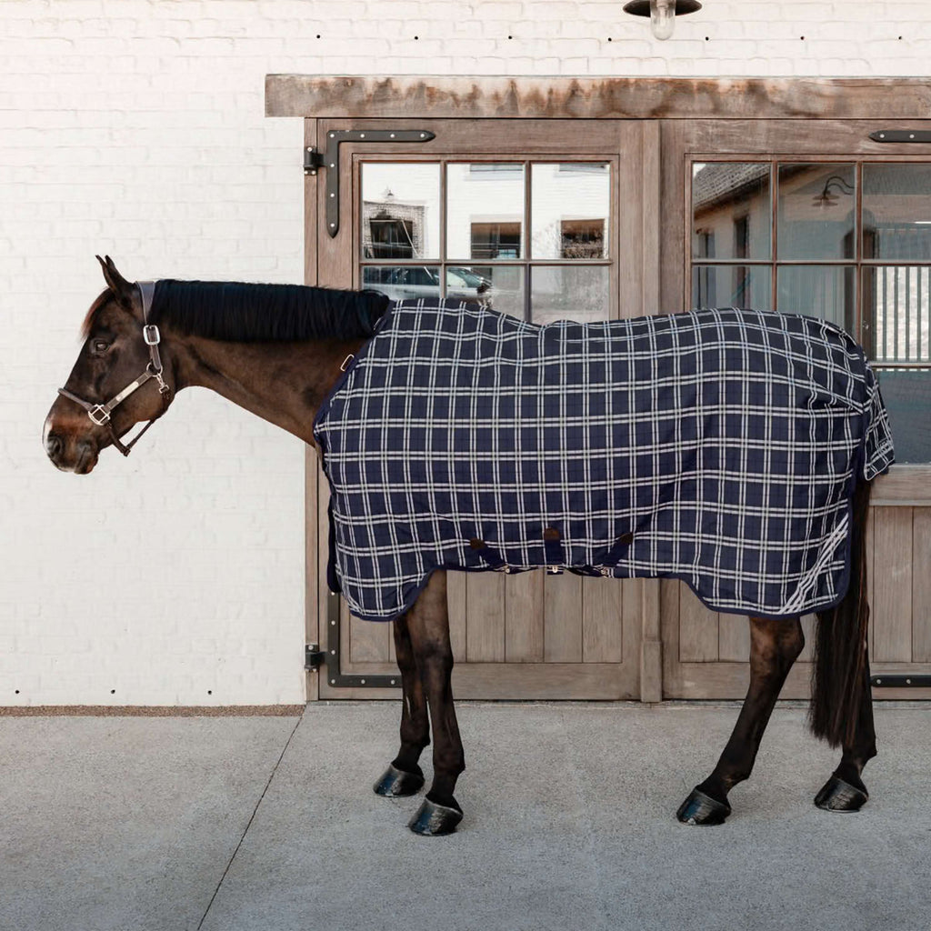 Kentucky Turnout Rug All Weather Waterproof Comfort 0g Navy Check