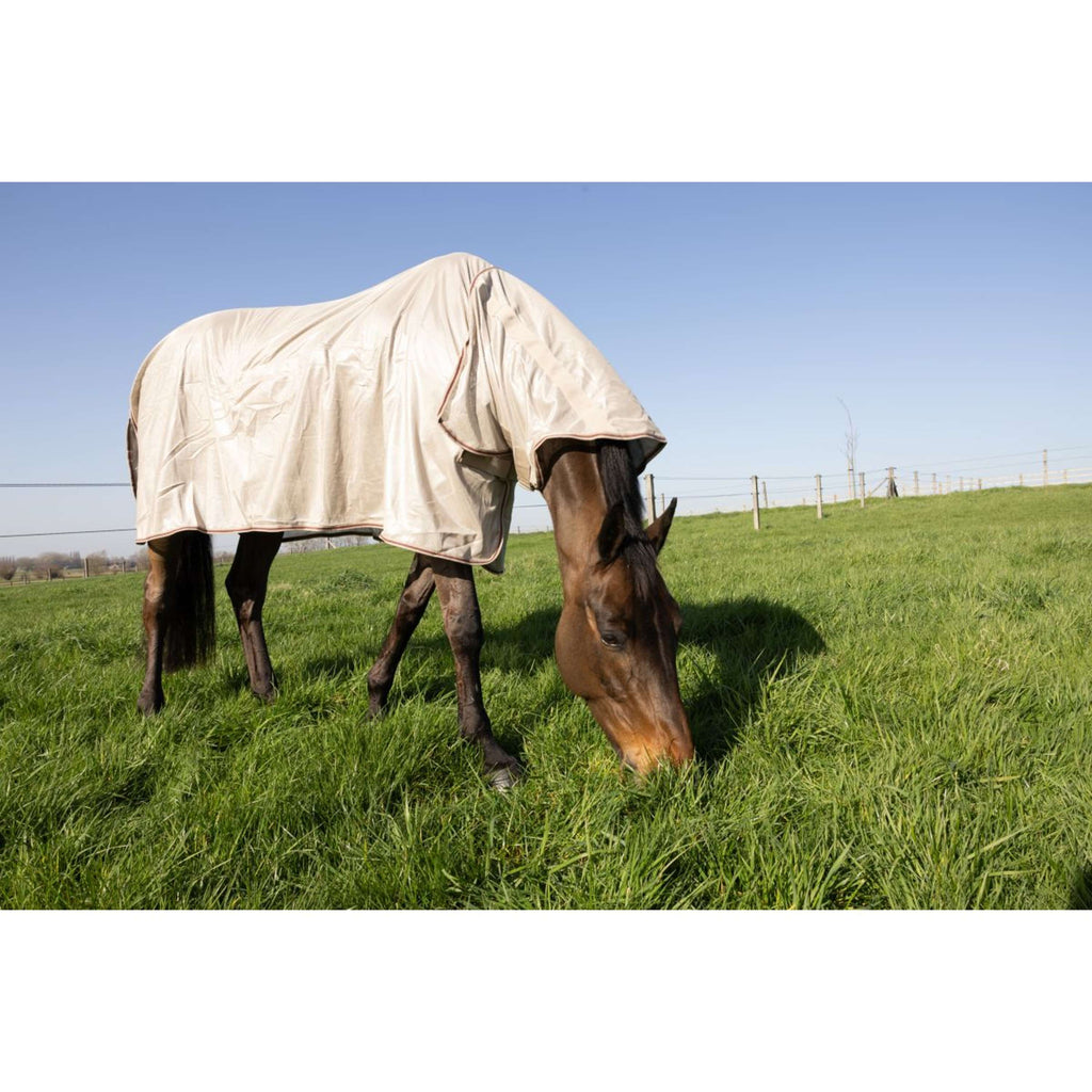 Kentucky Fly Rug Comfort Mesh Classic with Neck & Belly Cover Beige/Bordeaux