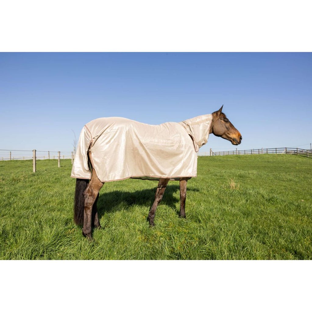 Kentucky Fly Rug Comfort Mesh Classic with Neck & Belly Cover Beige/Bordeaux