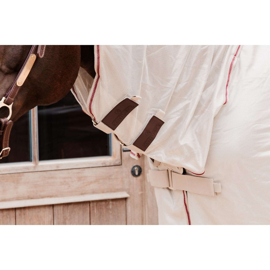 Kentucky Fly Rug Comfort Mesh Classic with Neck & Belly Cover Beige/Bordeaux