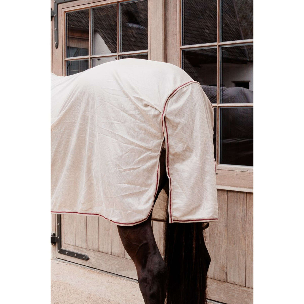 Kentucky Fly Rug Comfort Mesh Classic with Neck & Belly Cover Beige/Bordeaux