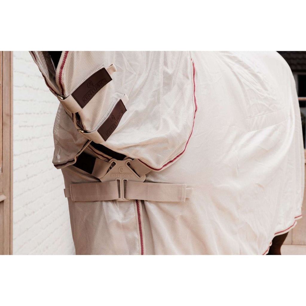 Kentucky Fly Rug Comfort Mesh Classic with Neck & Belly Cover Beige/Bordeaux