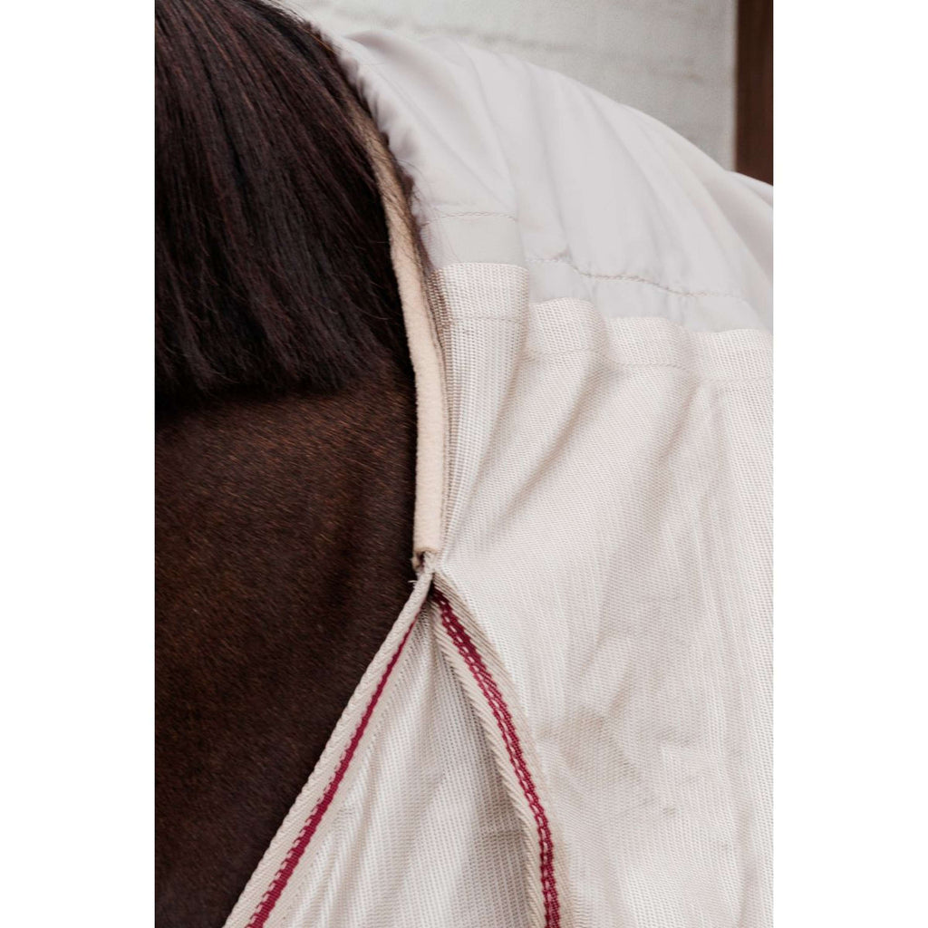 Kentucky Fly Rug Comfort Mesh Classic with Neck & Belly Cover Beige/Bordeaux
