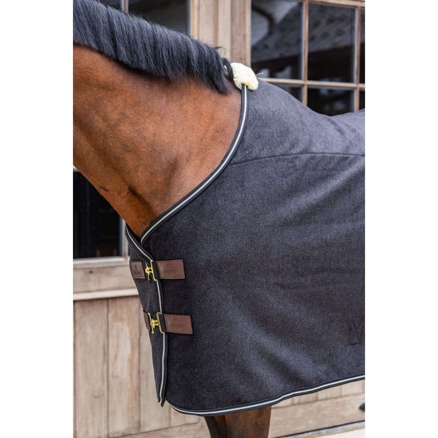 Kentucky Fleece Rug Heavy Melange Black