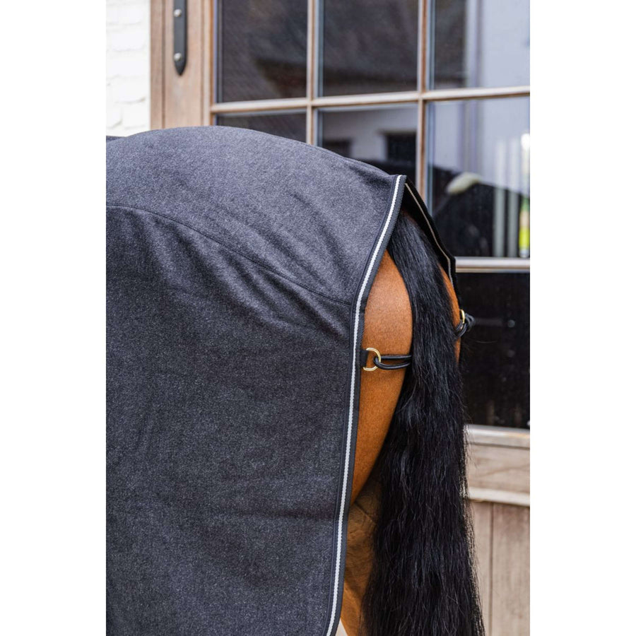 Kentucky Fleece Rug Heavy Melange Black