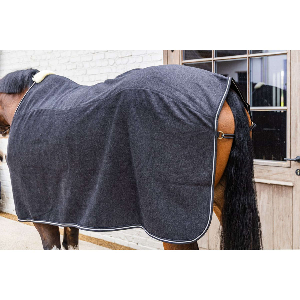 Kentucky Fleece Rug Heavy Melange Black