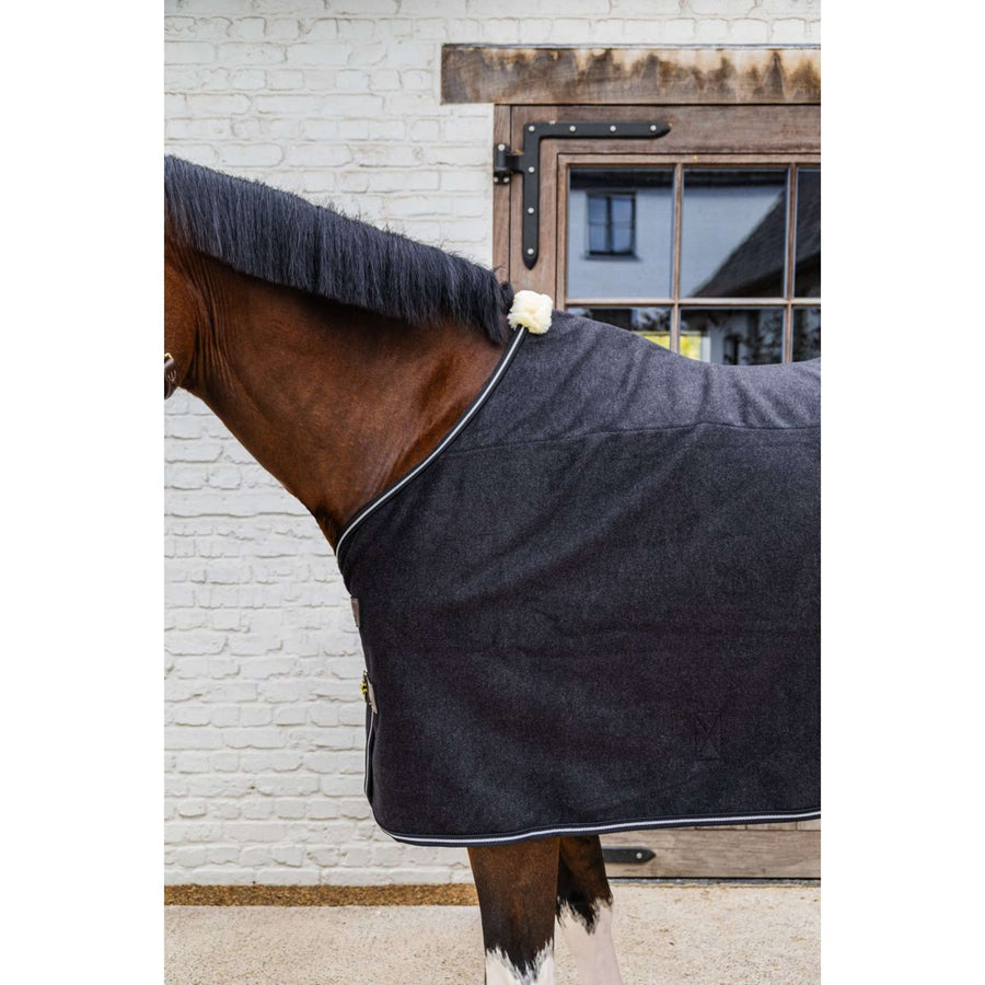 Kentucky Fleece Rug Heavy Melange Black