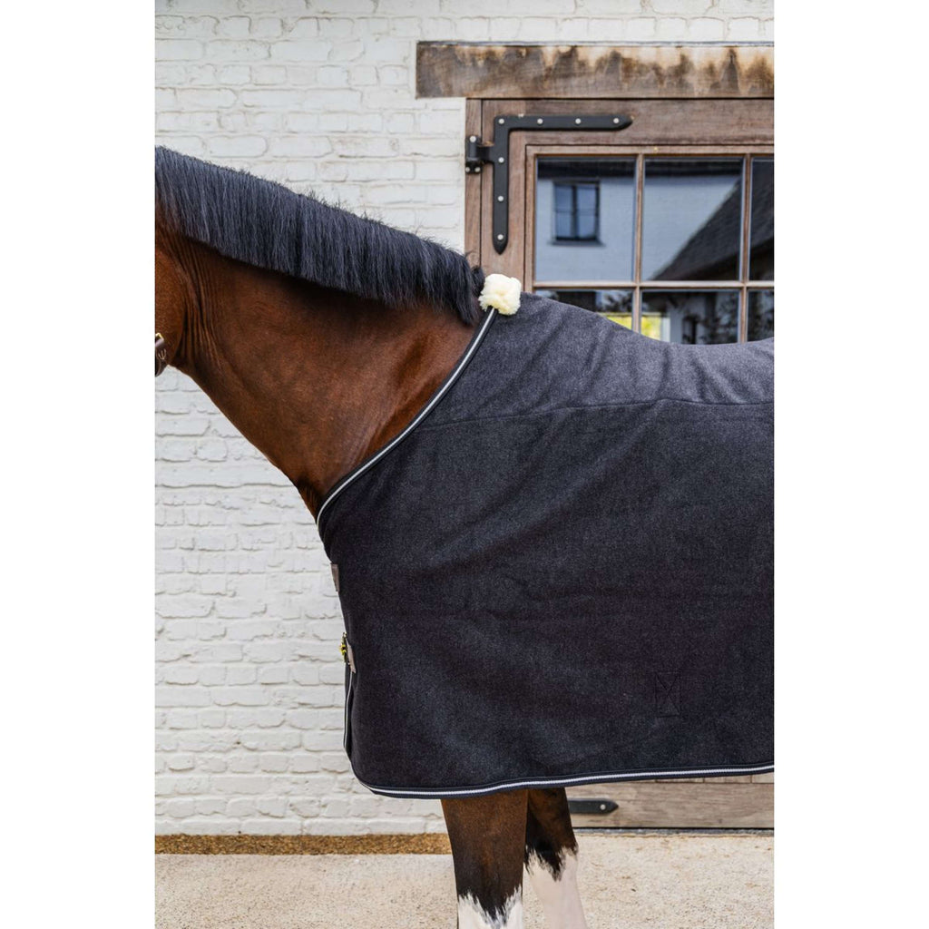 Kentucky Fleece Rug Heavy Melange Black