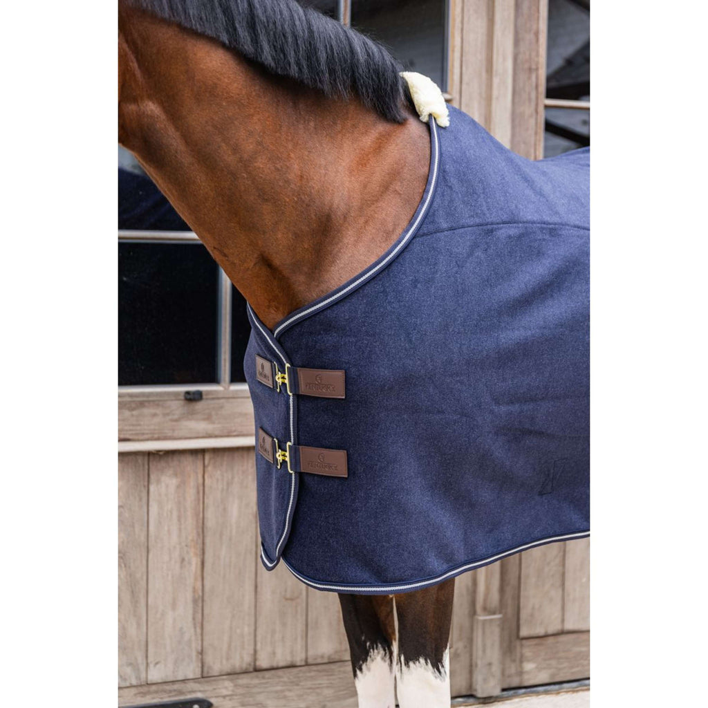 Kentucky Fleece Rug Heavy Melange Navy