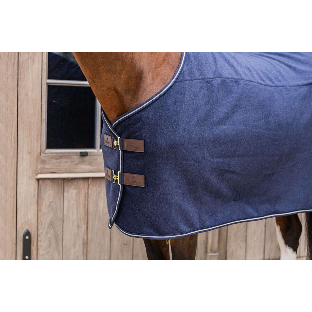 Kentucky Fleece Rug Heavy Melange Navy