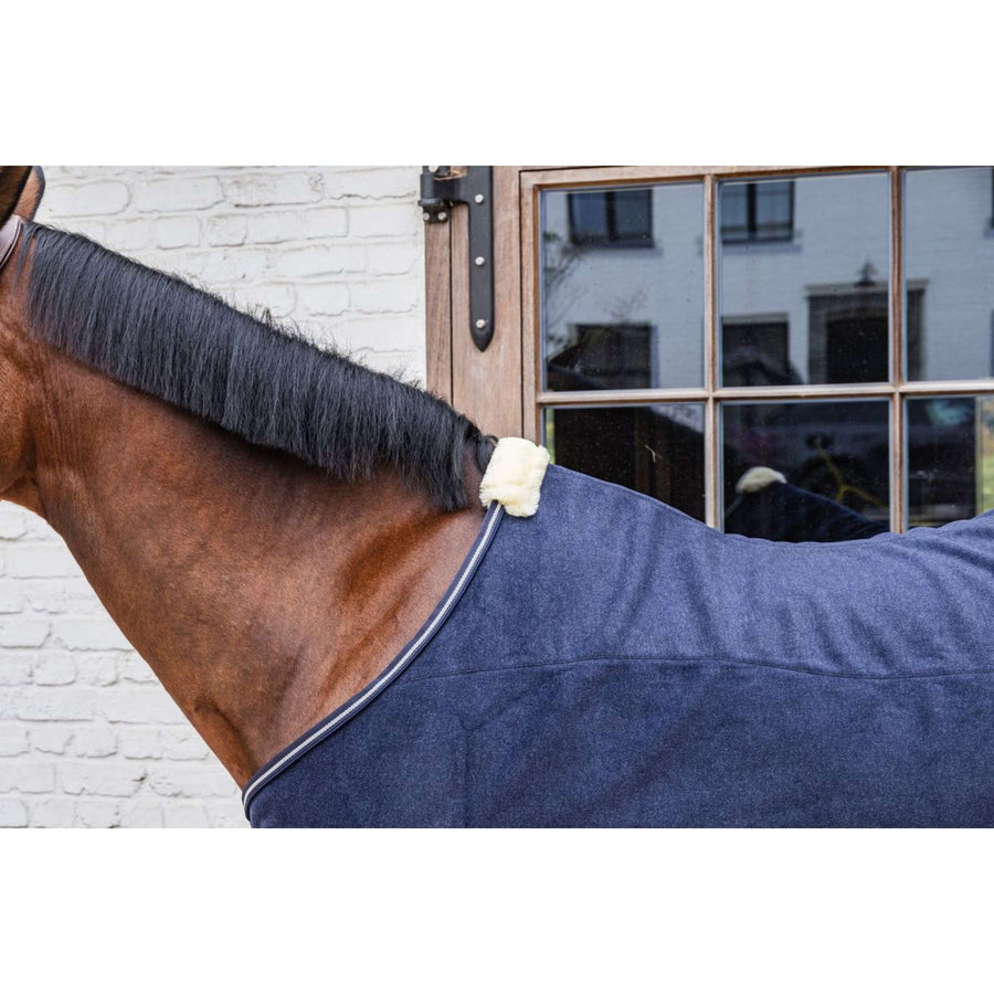 Kentucky Fleece Rug Heavy Melange Navy