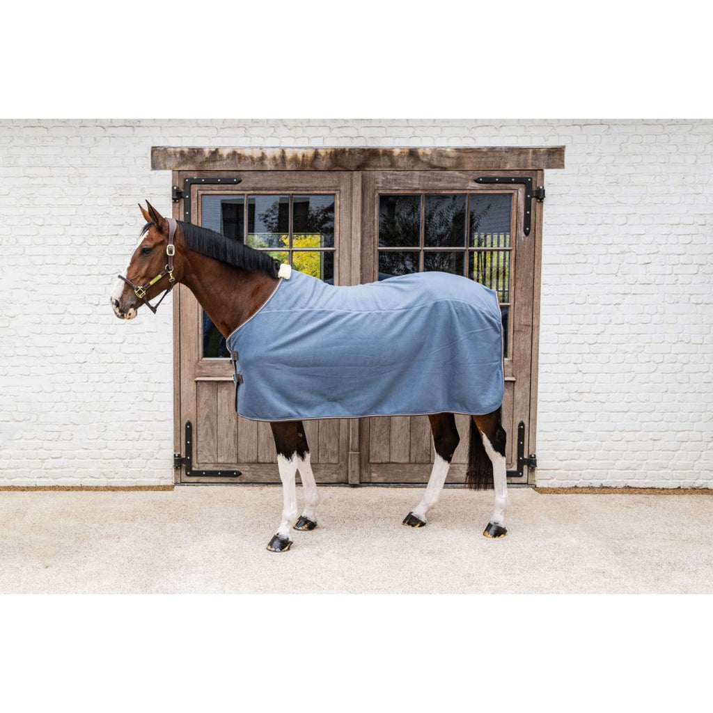 Kentucky Fleece Rug Heavy Melange Dusty Blue