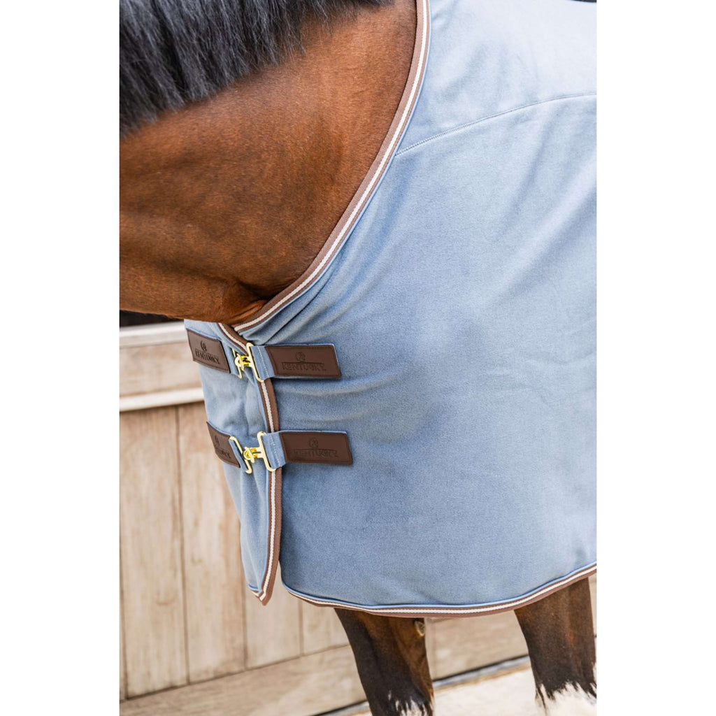 Kentucky Fleece Rug Heavy Melange Dusty Blue