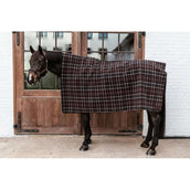 Kentucky Fleece Rug Heavy Square Stripes Brown