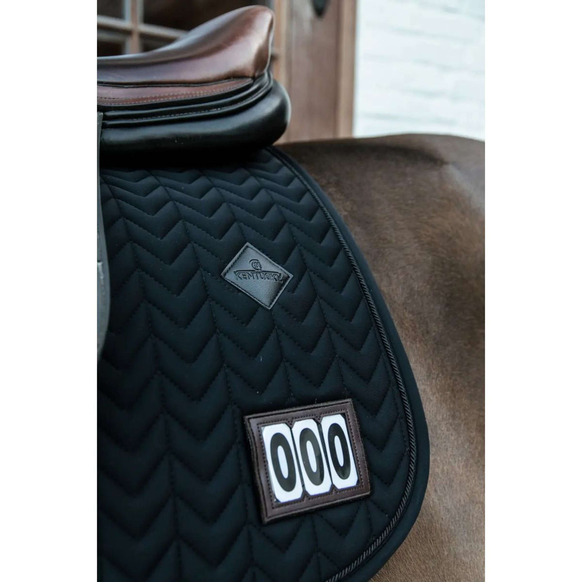 Kentucky Saddlepad Fishbone Competition Jumping Black